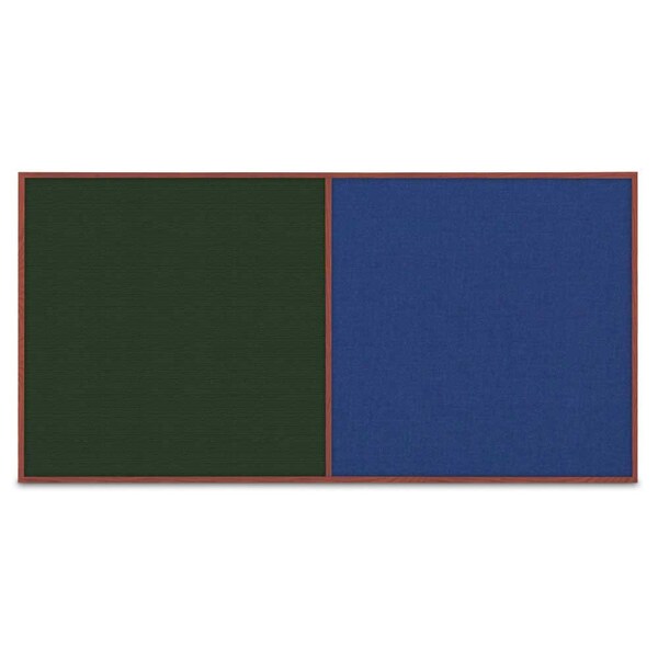 Enclosed Corkboard, 3 Door, 96"x48", 4" Fra